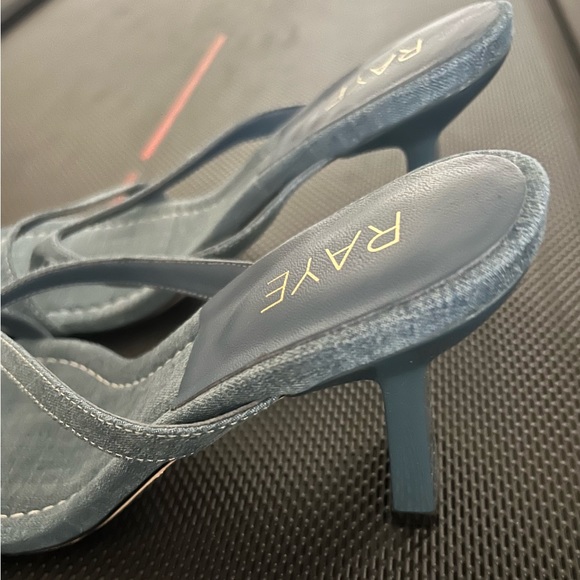 Raye Denim Mule Sandals - Picture 2 of 8